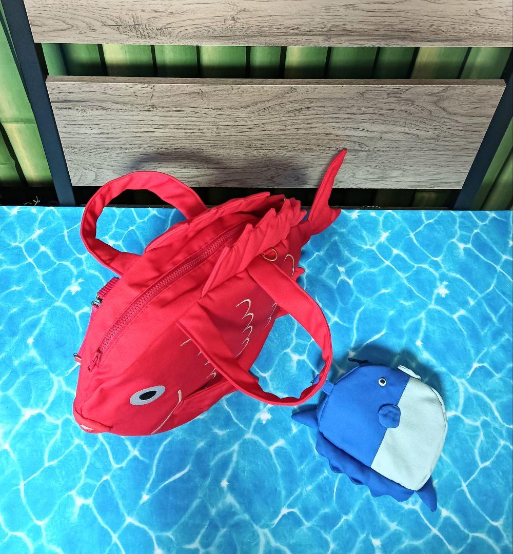 あいこです　金目鯛ショルダーバッグ　マンボウポーチ　ペンギン親子