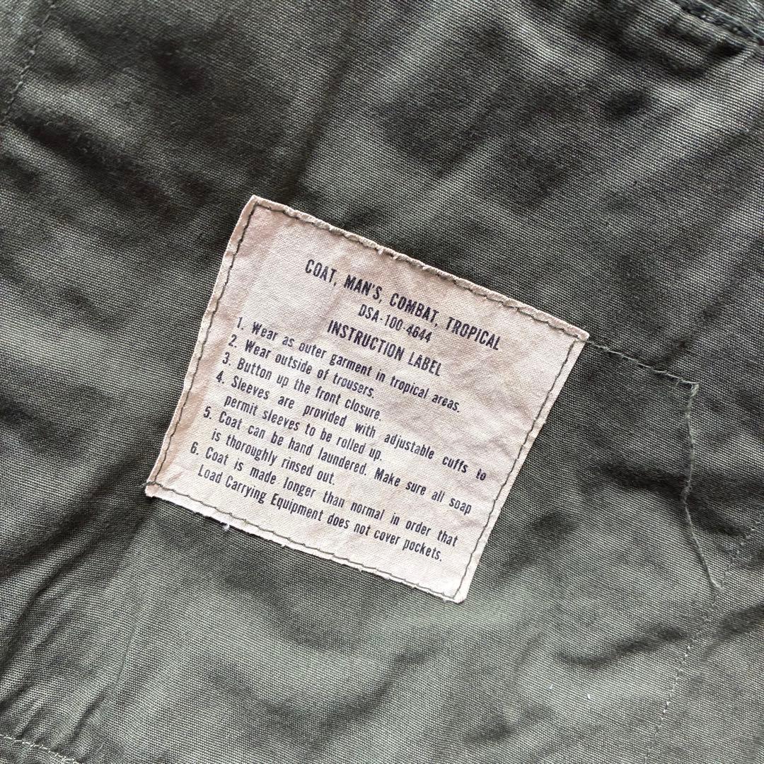 古着　60s　ミリタリー　米軍　3rd前期　ジャングルファティーグジャケット