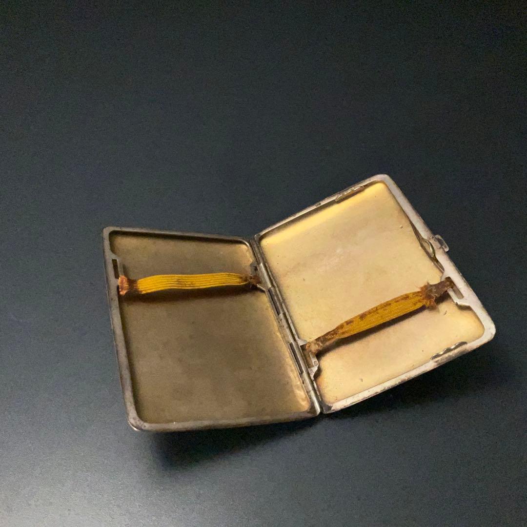 銀製　シガレットケース　煙草入れ　アンティーク　6R1385お1