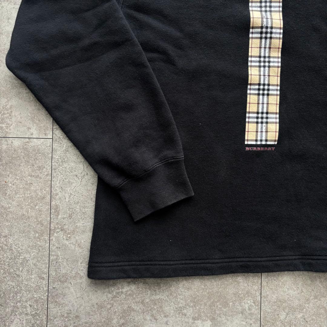 Burberry London 長袖　トレーナー　ノバチェック　ブラック
