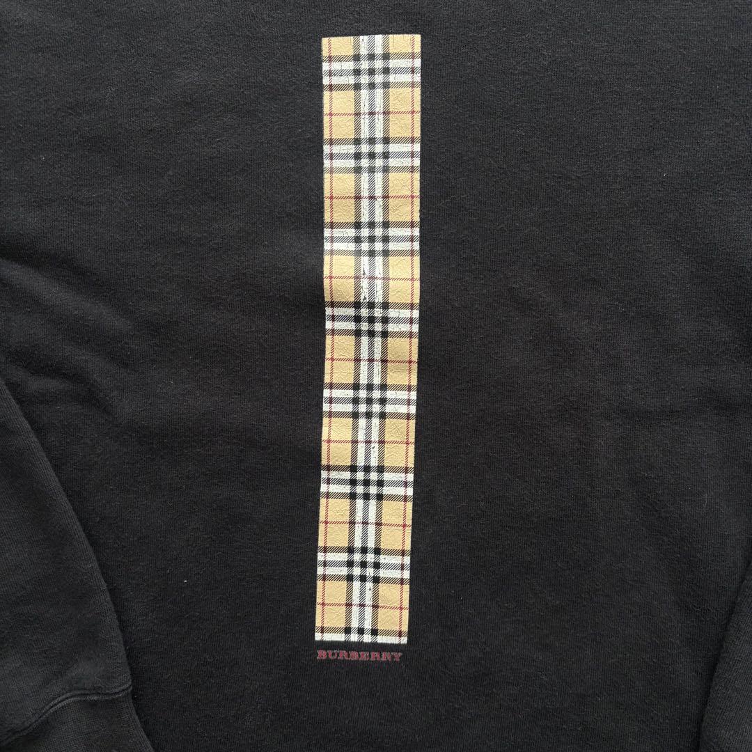 Burberry London 長袖　トレーナー　ノバチェック　ブラック