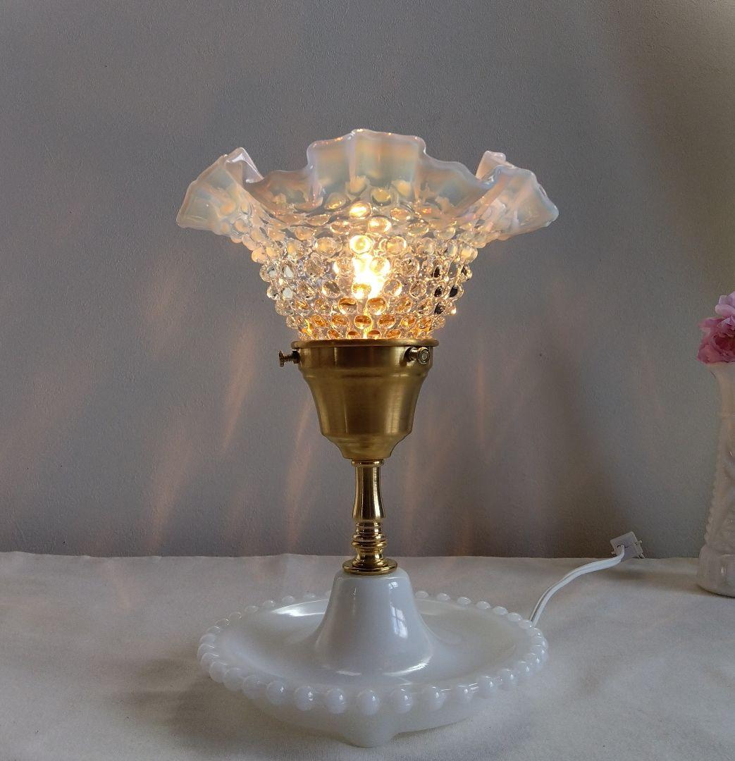 ☆美☆フェントン フレンチ オパールセント テーブルランプ レア!