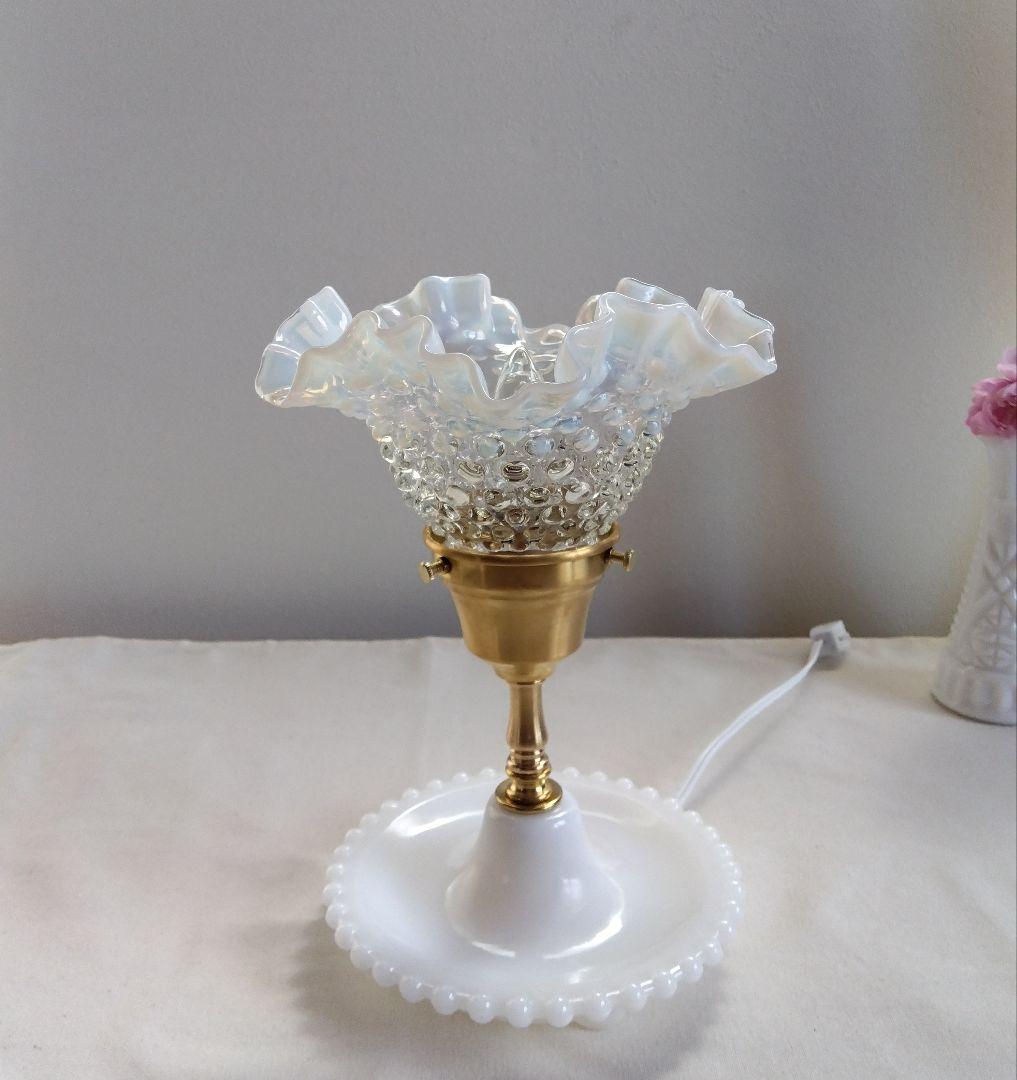 ☆美☆フェントン フレンチ オパールセント テーブルランプ レア!