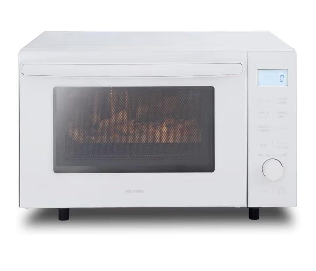 アイリスオーヤマ ホワイト オーブンレンジ ステンレス製