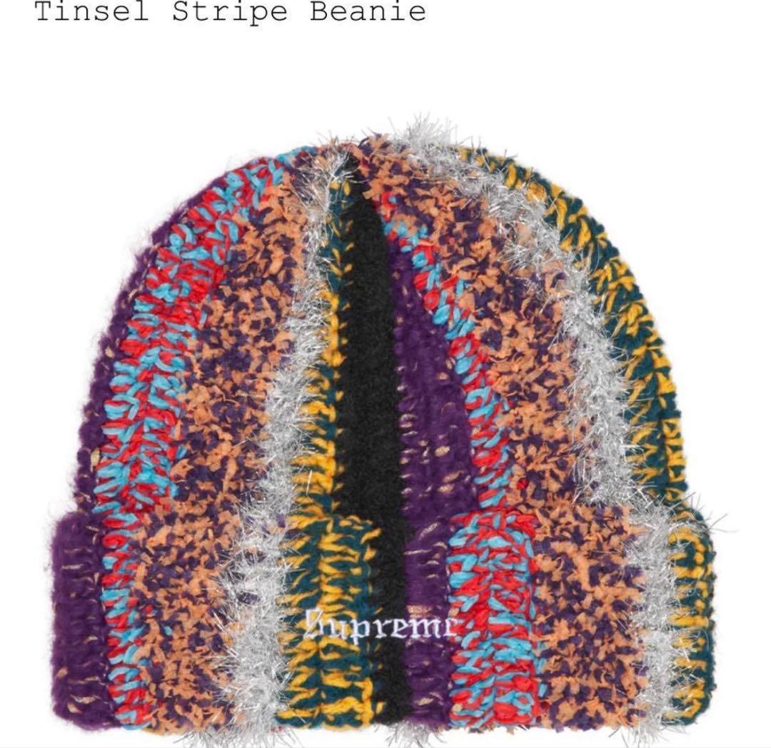 帽子 supreme Tinsel Stripe Beanie