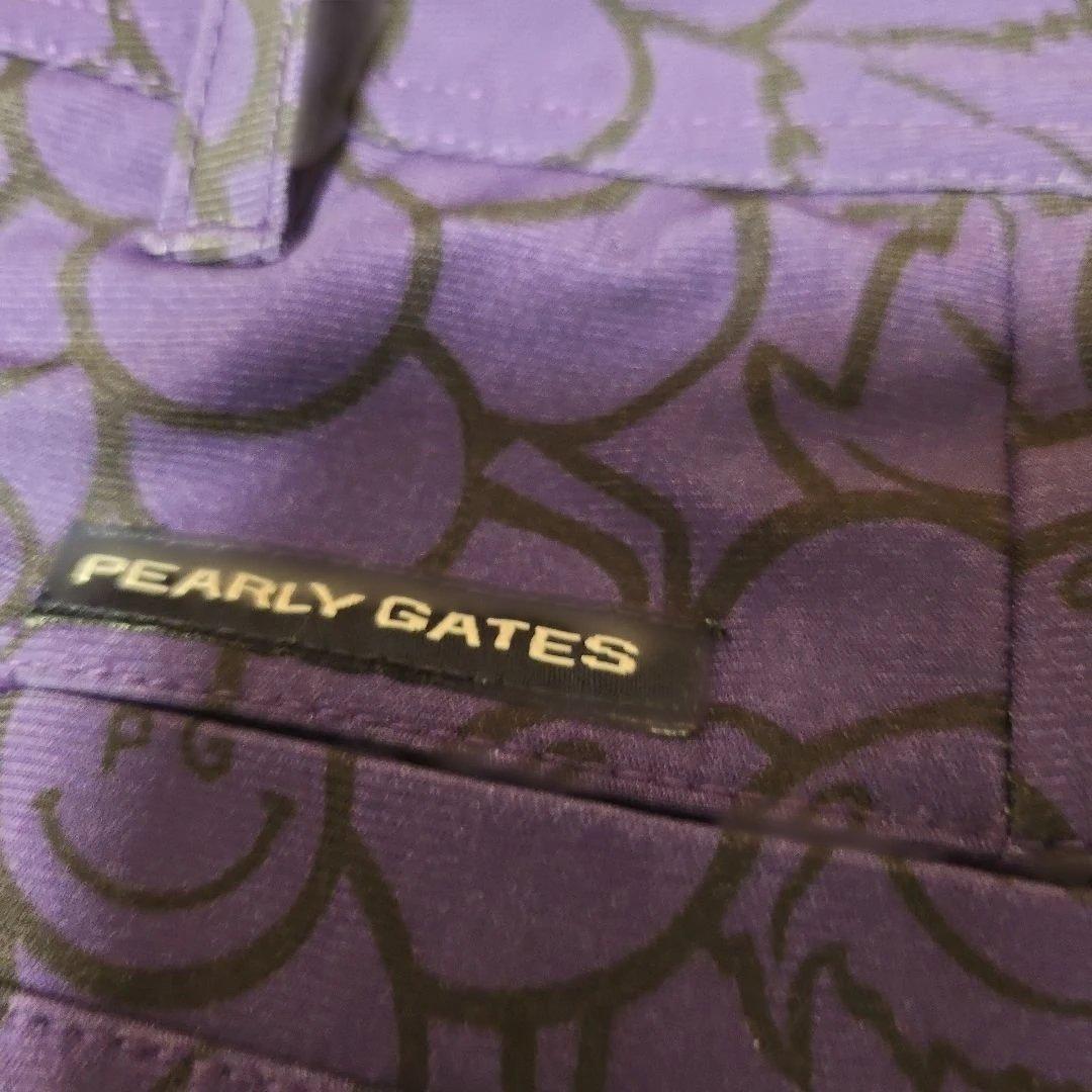 パーリーゲイツのRG ブドウ柄 紫色 シャツとフリルスカート