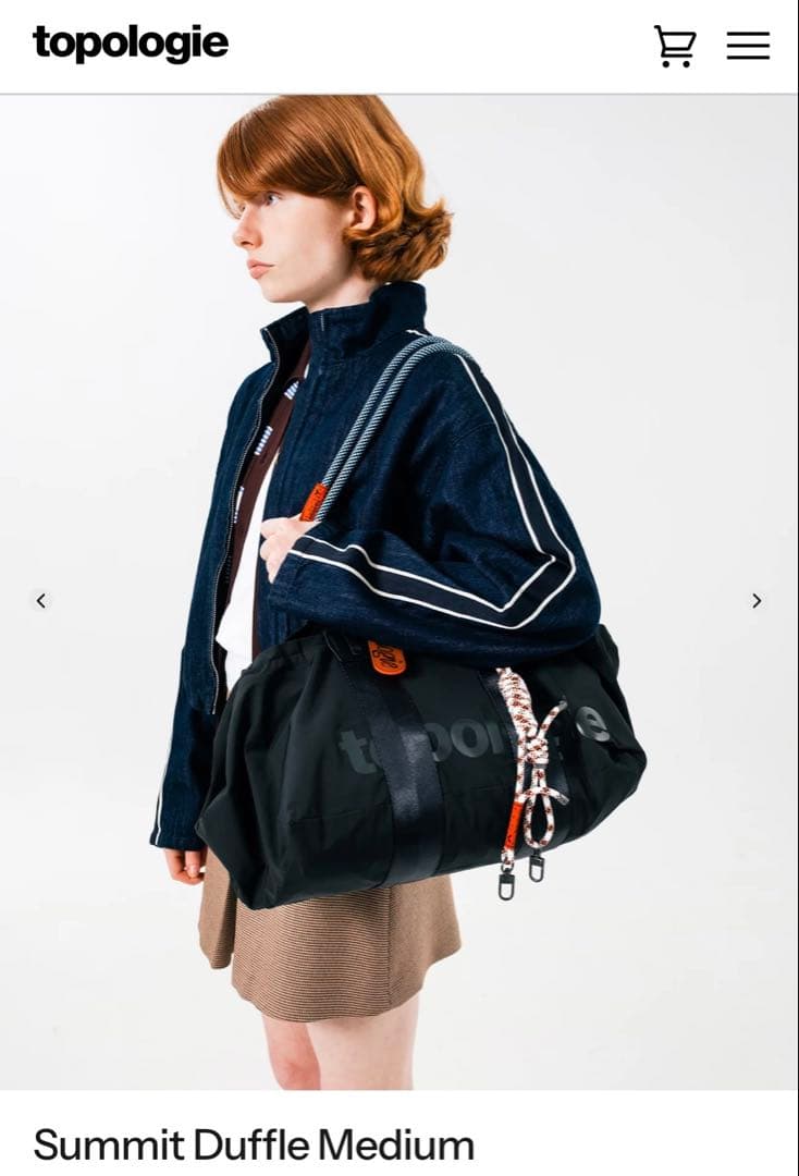 Topologie サミット ダッフル ミディアム ストラップ2種付き