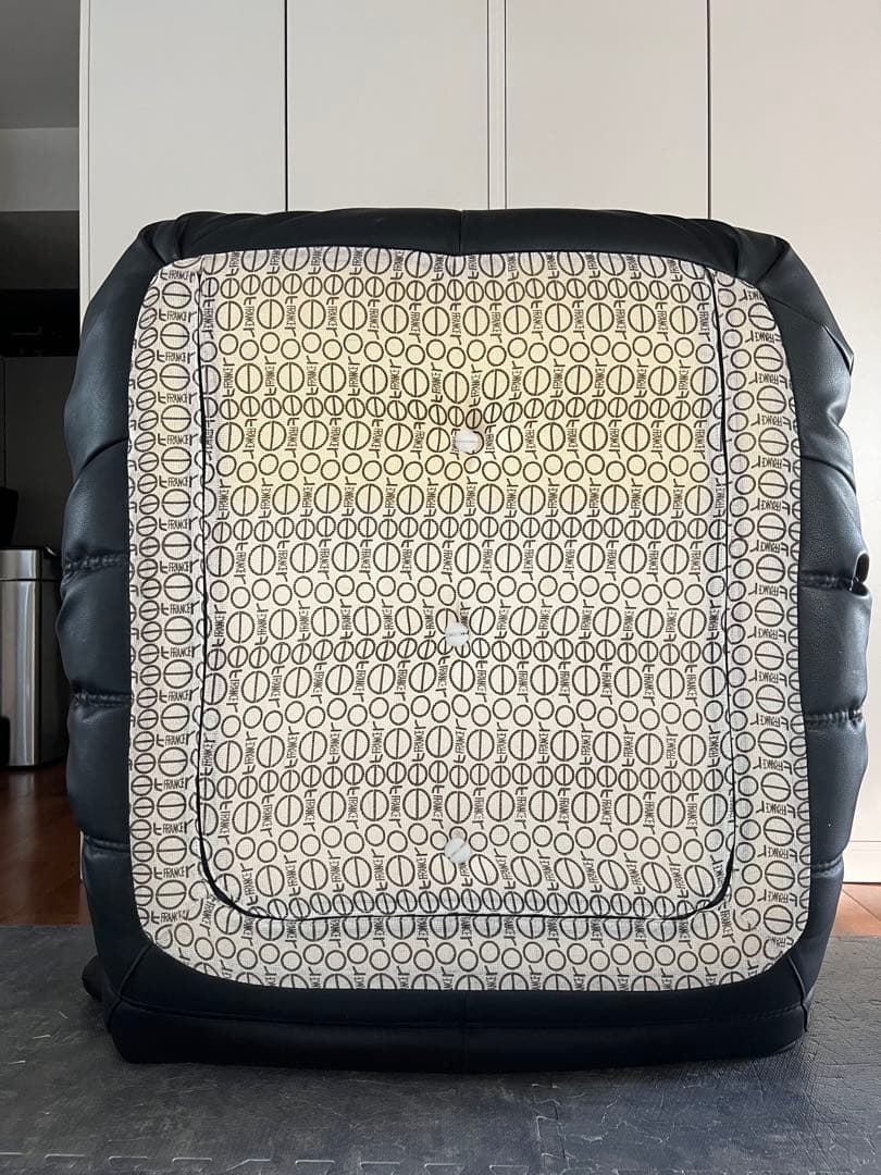 【正規品】リーンロゼ ligne rosetトーゴ　1人掛けソファ　ブラック