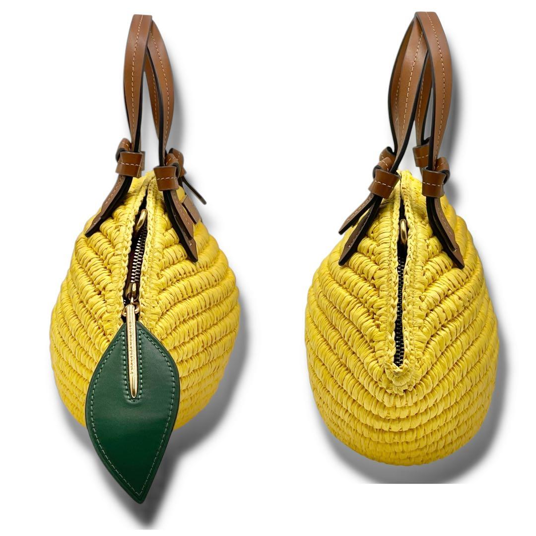 ケイトスペード レモン ドロップ ストロー クロスボディ トートバッグ 3D