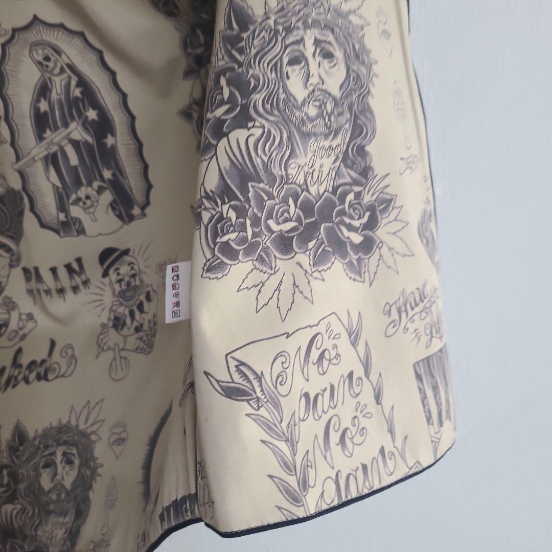 ソフトマシーン SOFTMACHIME タトゥー 総柄 ベスト L