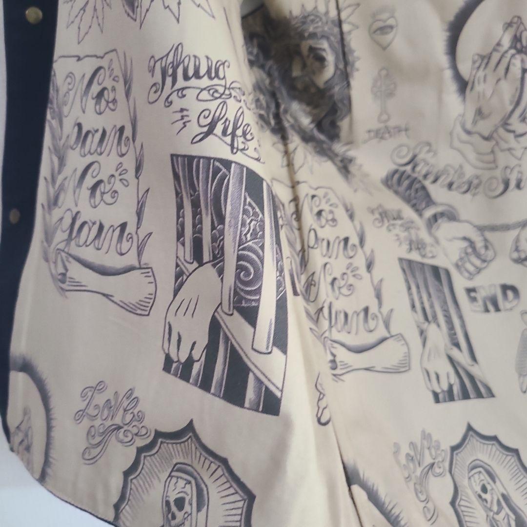 ソフトマシーン SOFTMACHIME タトゥー 総柄 ベスト L