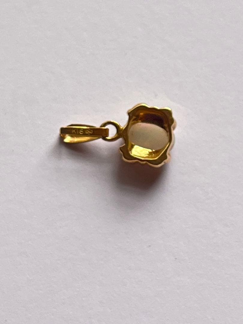 K18 オパール ペンダントトップ ジュエリーマキ　刻印あり