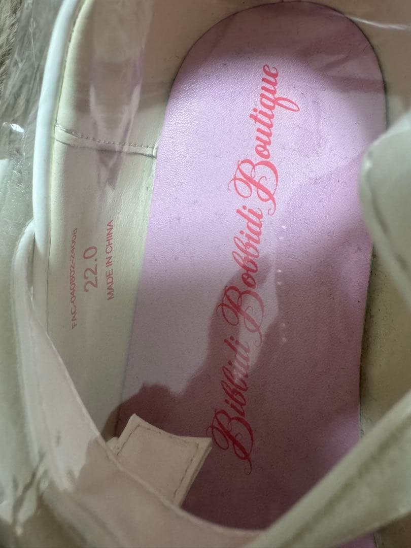 ビビディバビディブティック　3点セット 靴、サッシュ付き　ベル 130 22cm