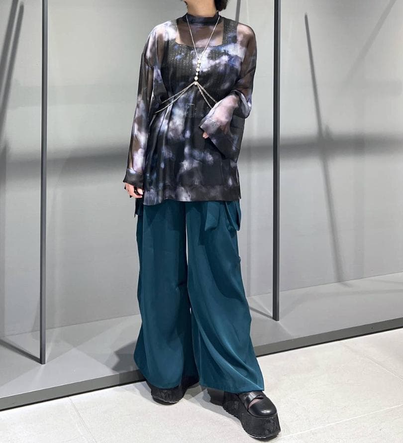 【新品タグ付き】HARE　2WAYトロミワイドカーゴパンツ　グリーン