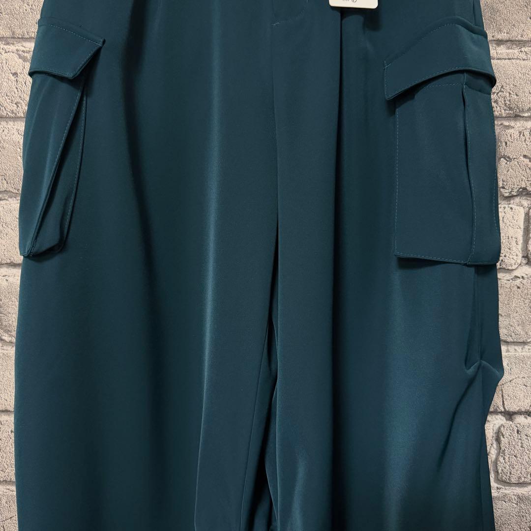 【新品タグ付き】HARE　2WAYトロミワイドカーゴパンツ　グリーン