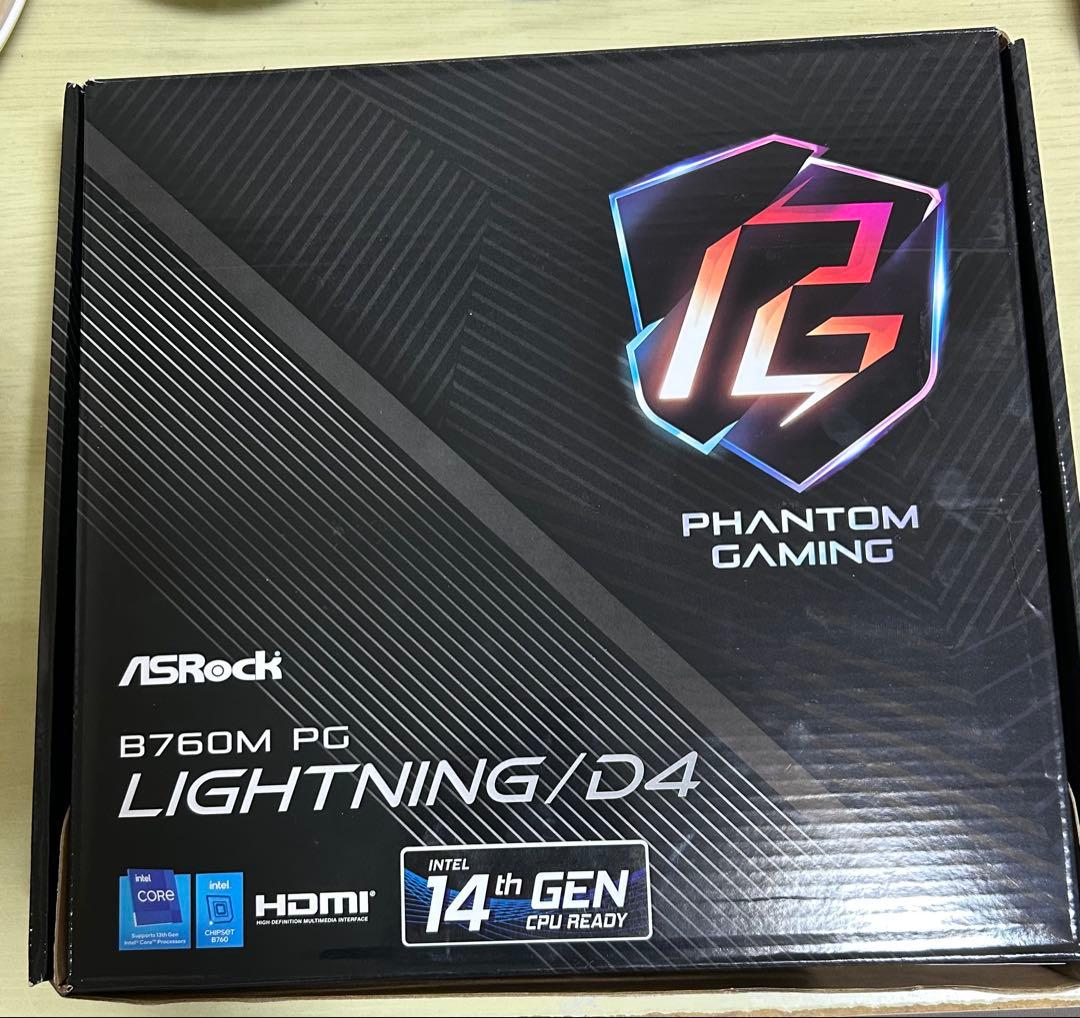ASRock B760M PG LIGHTNING/D4 [使用期間 3ヶ月]