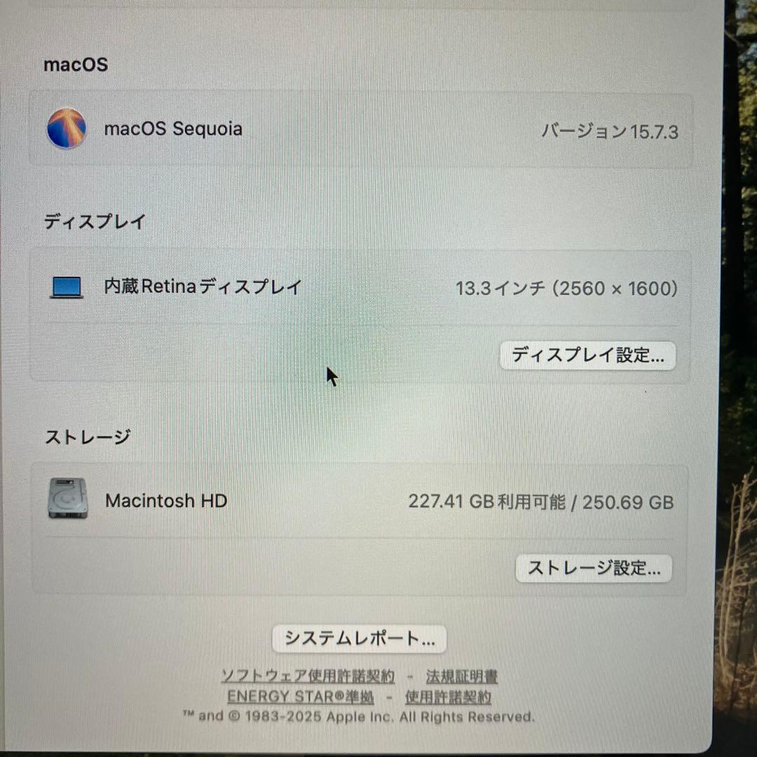 MacBook本体 MacBook Pro 13(2018) Core i5/16GB/256GB