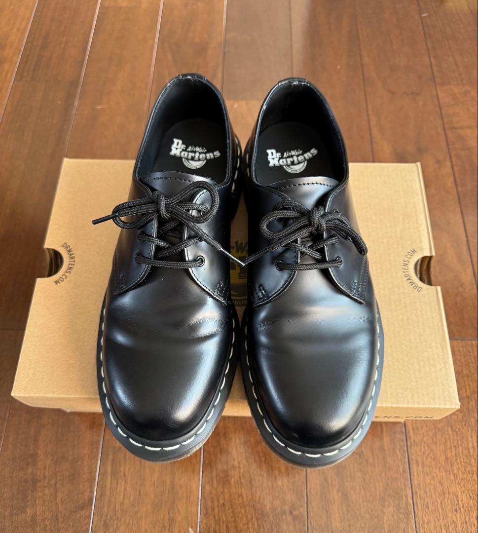 Dr. Martens 1461 ホワイトステッチ3ホールシューズ　メンテ用品付