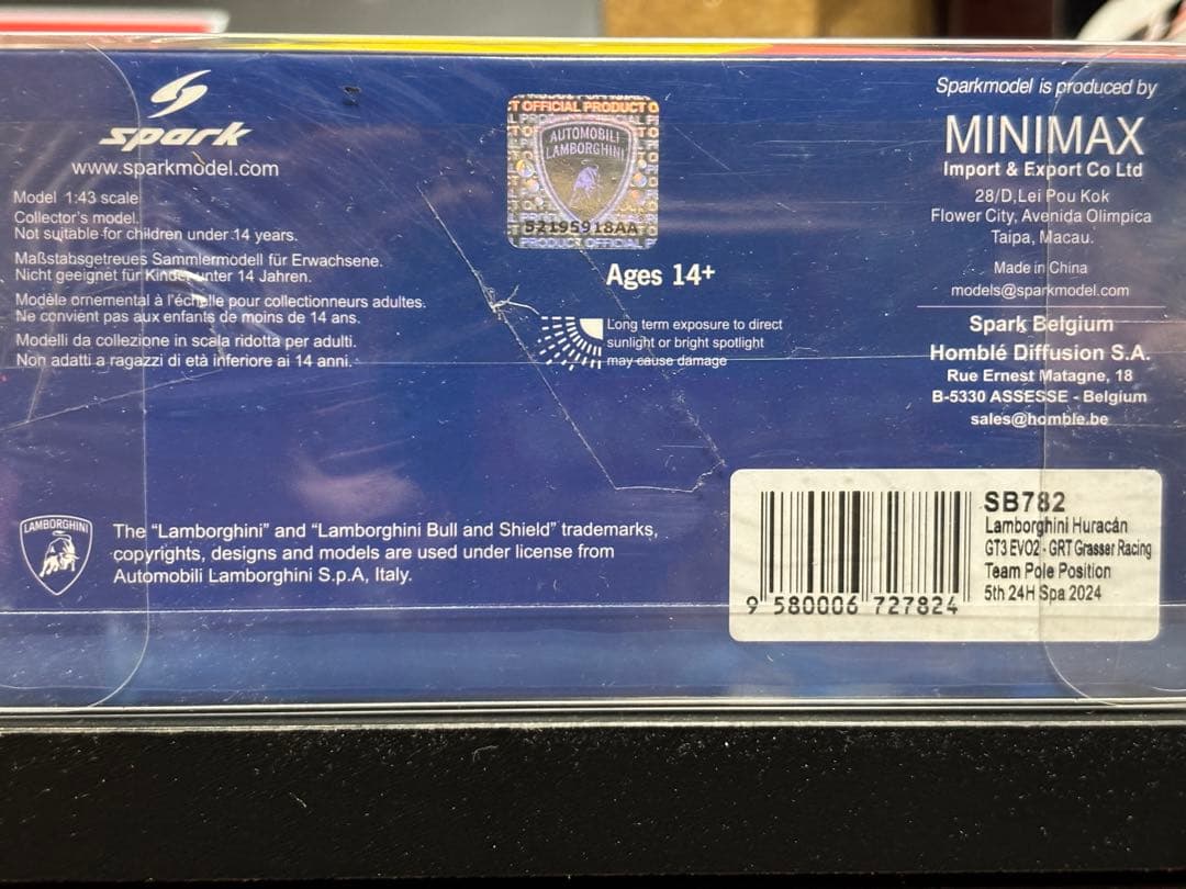 ミニカー spark 1/43 Grasser Racing Team Spa 2024