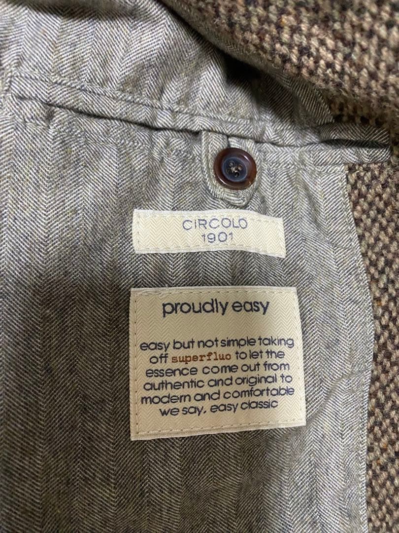 CIRCOLO 1901 ツイード Pコート サイズ50 美品　最終値下