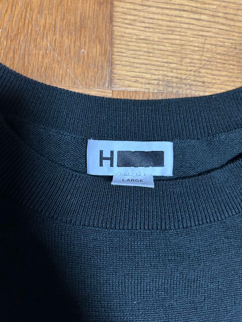 【極美品】H BEAUTY＆YOUTH メリノウールセーター 濃い緑L