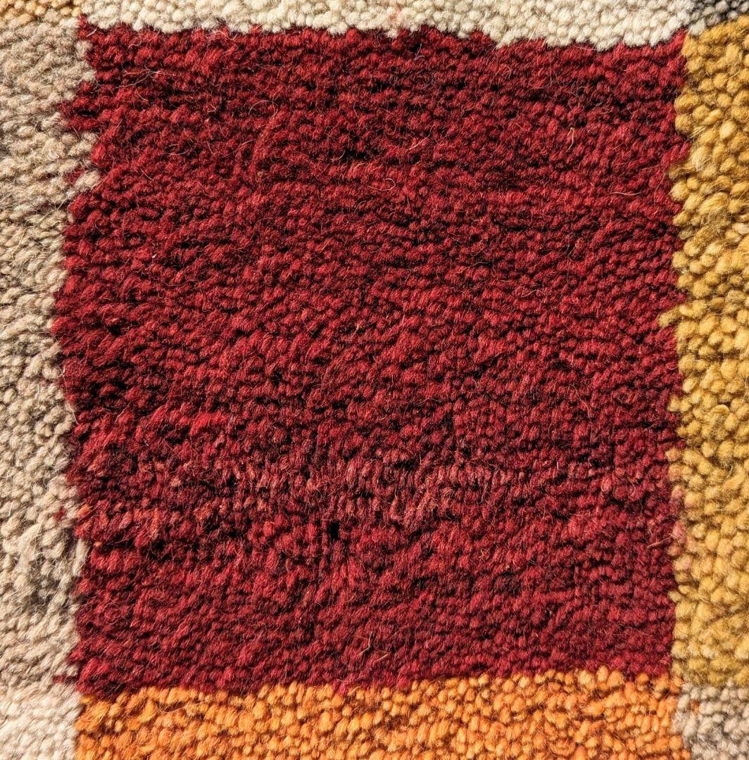 新品未使用　ギャッベ　ペルシャ絨毯　182 × 120cm　可愛い柄