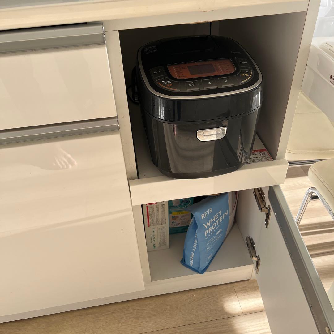 ニトリ　キッチンカウンター　キャビネット　ロータイプ