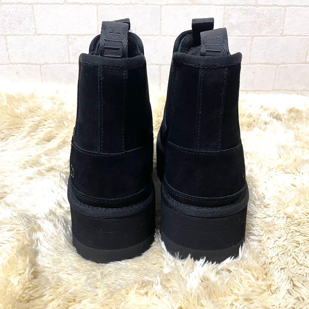 UGG アグ ニューメル プラットフォーム チェルシー ブーツ 厚底 黒