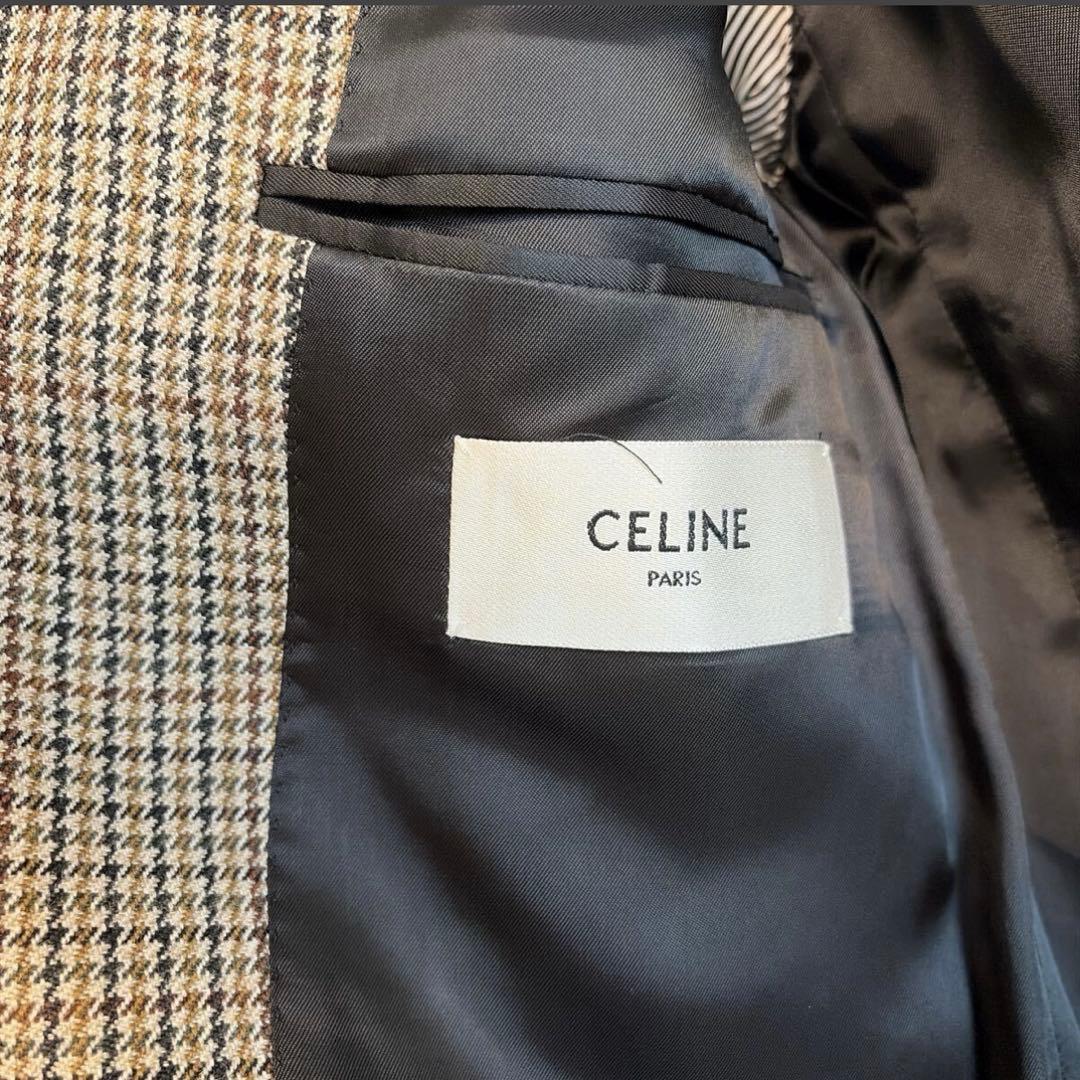 CELINE 千鳥格子柄 テーラードジャケット