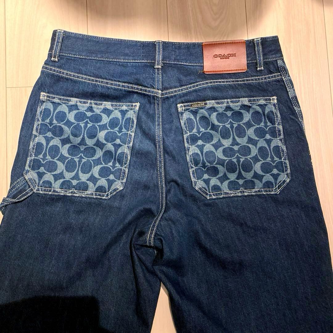 coach コーチ デニム セットアップ ダブルニー ジャケット