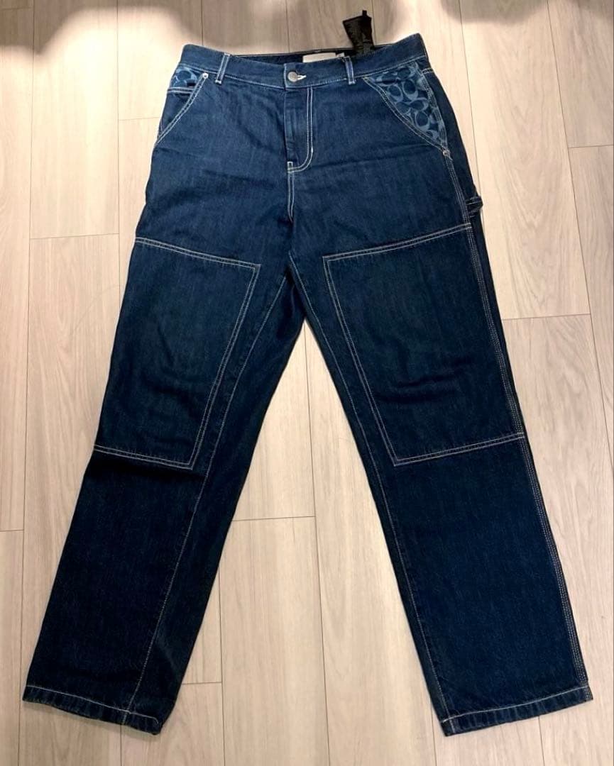 coach コーチ デニム セットアップ ダブルニー ジャケット