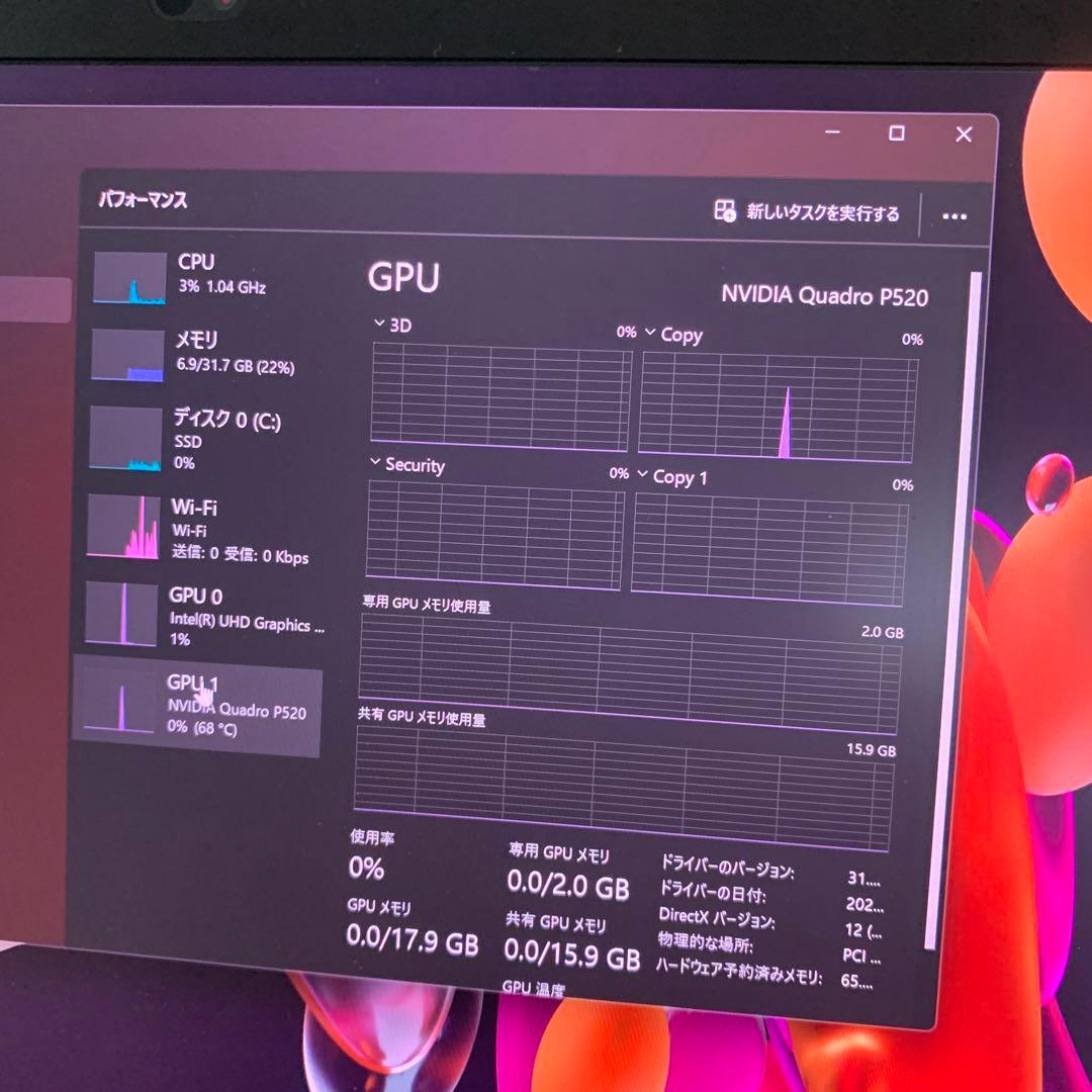 Windowsノート本体 ThinkPad P43s i7-8665 32GB/512GB P520
