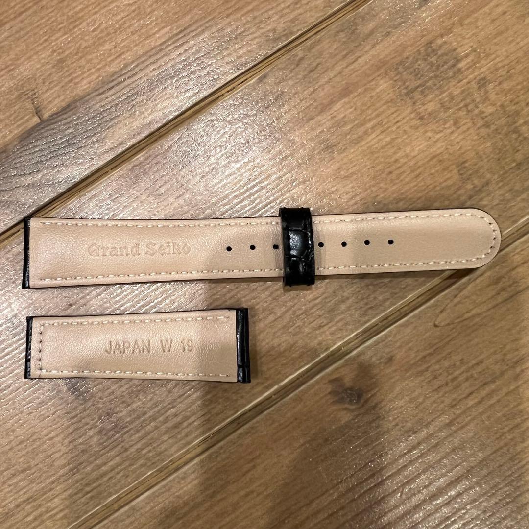 Grand Seiko ブラックレザーベルト W19