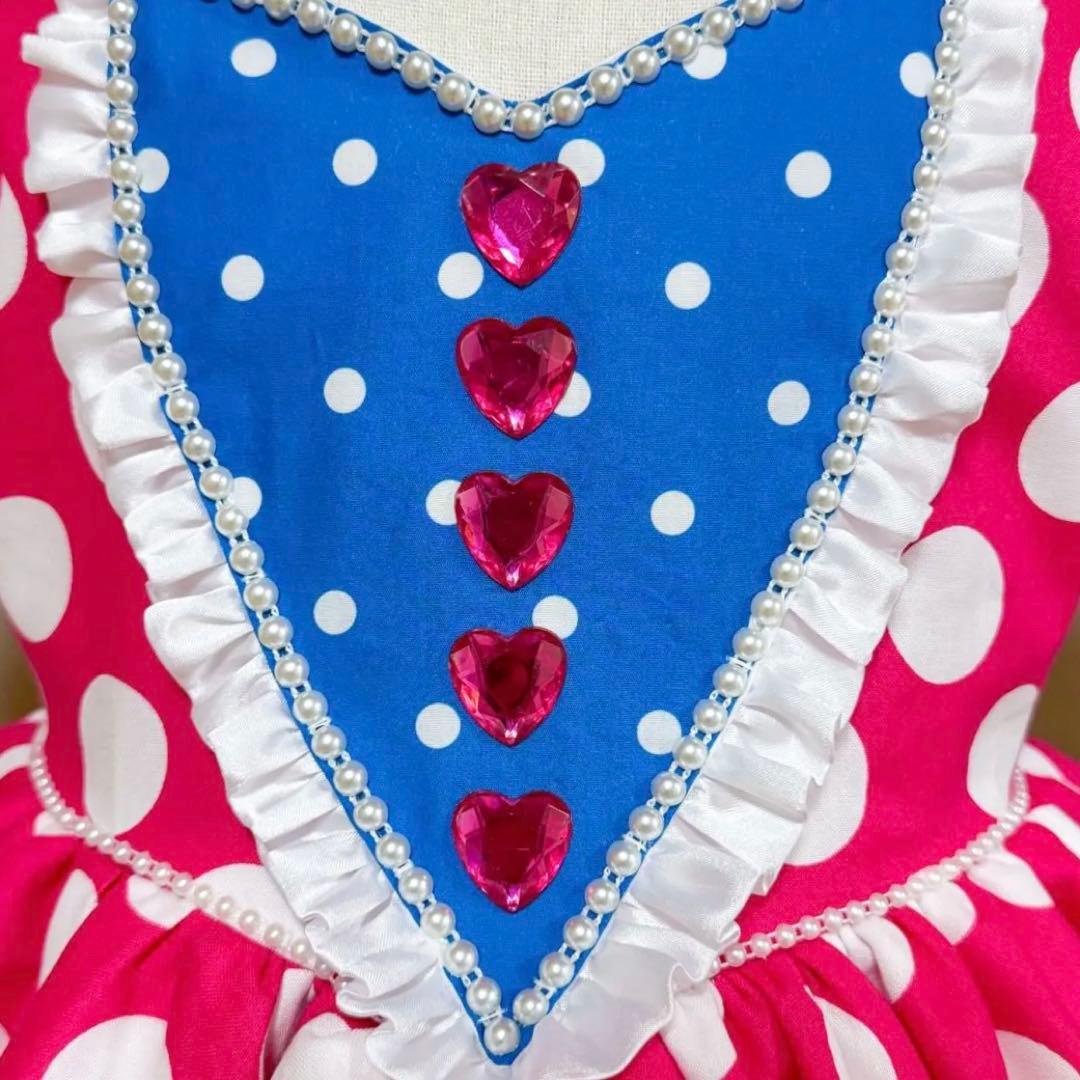 パルパルーザ ミニーのファンダーランド◆水玉ピンクワンピース 120cm