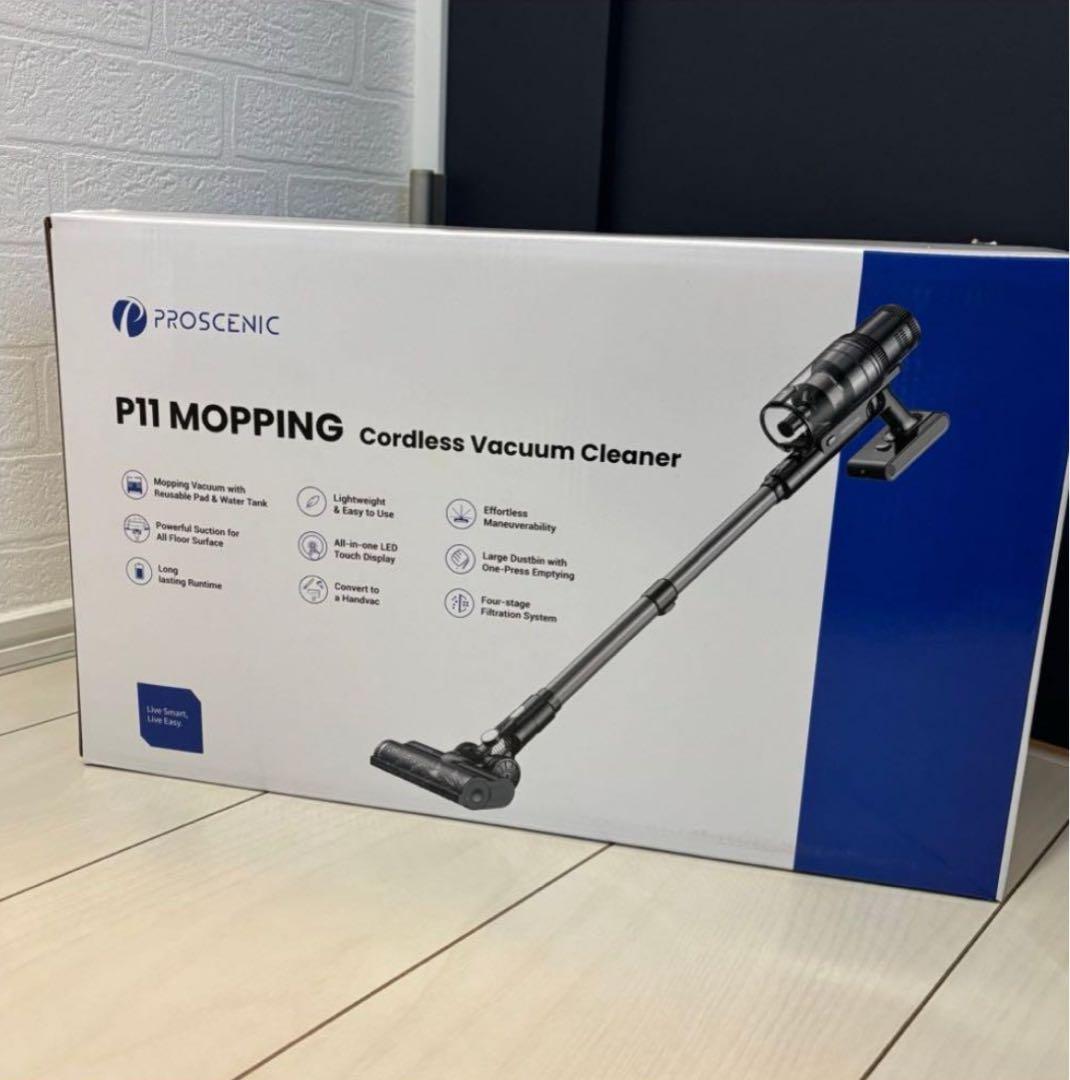 掃除機 コードレス 強力吸引 35000Pa サイクロン 伸縮型 水拭き