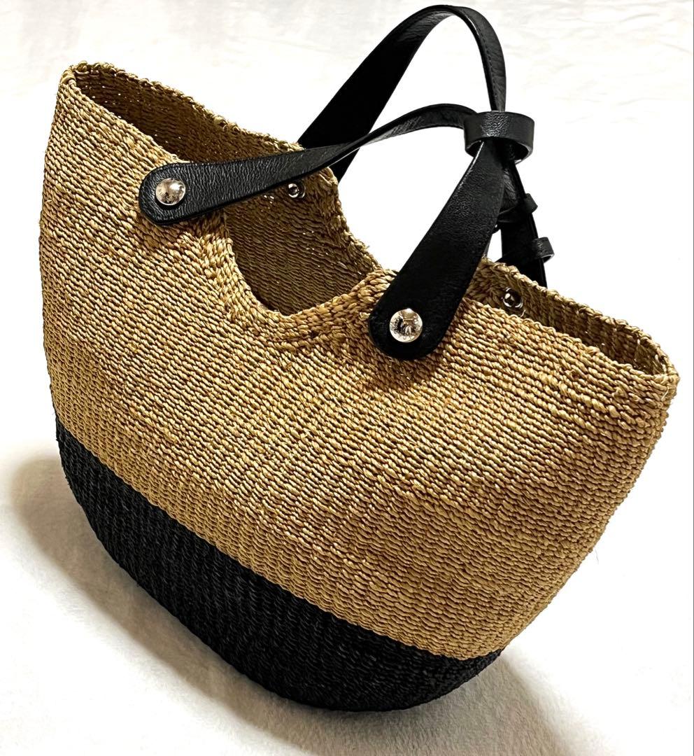 TOFF&LOADSTONE かごバッグ　ラフィア　バッグ　肩がけ　レザー