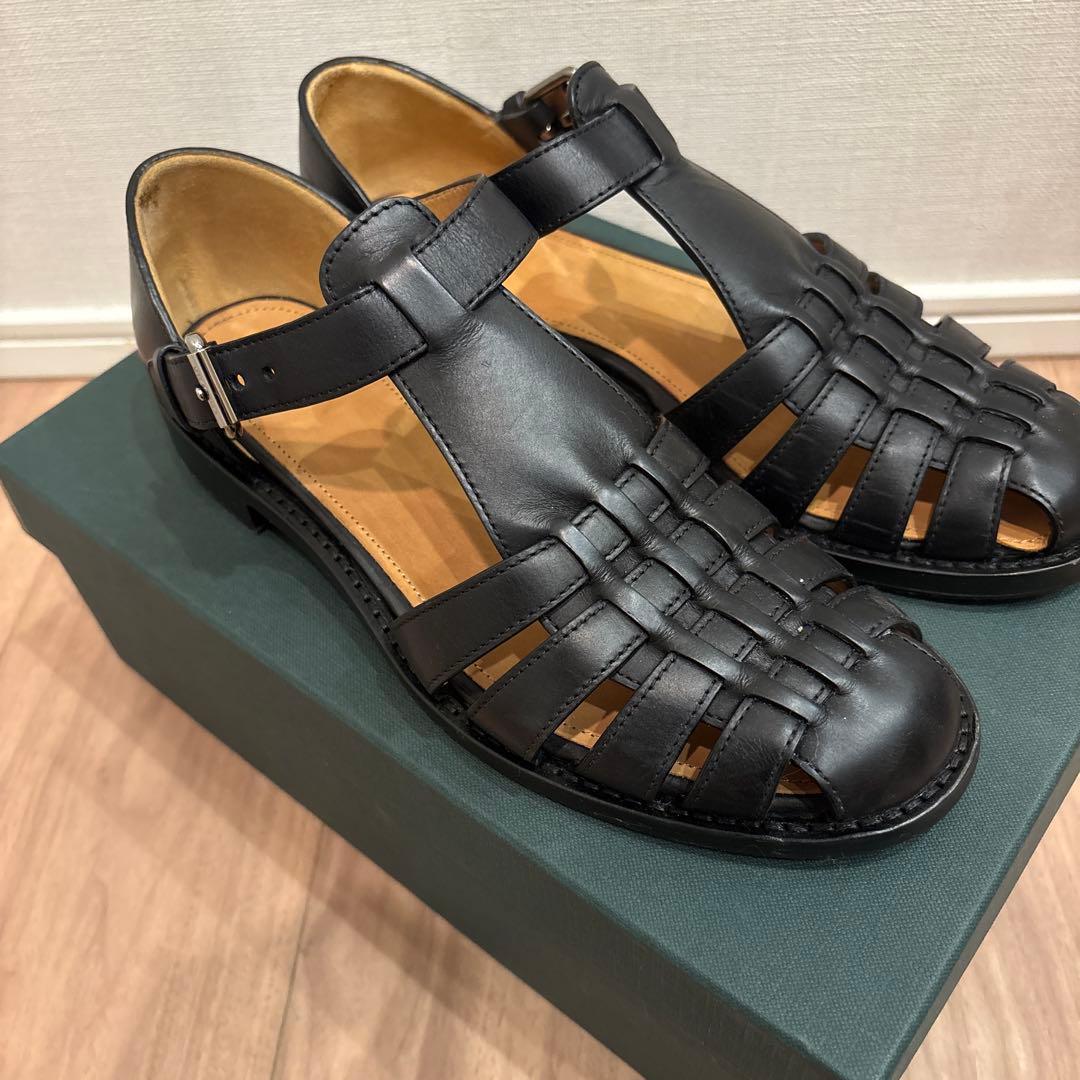 ぽのChurch's プレステージカーフレザーグルカサンダル 23cm