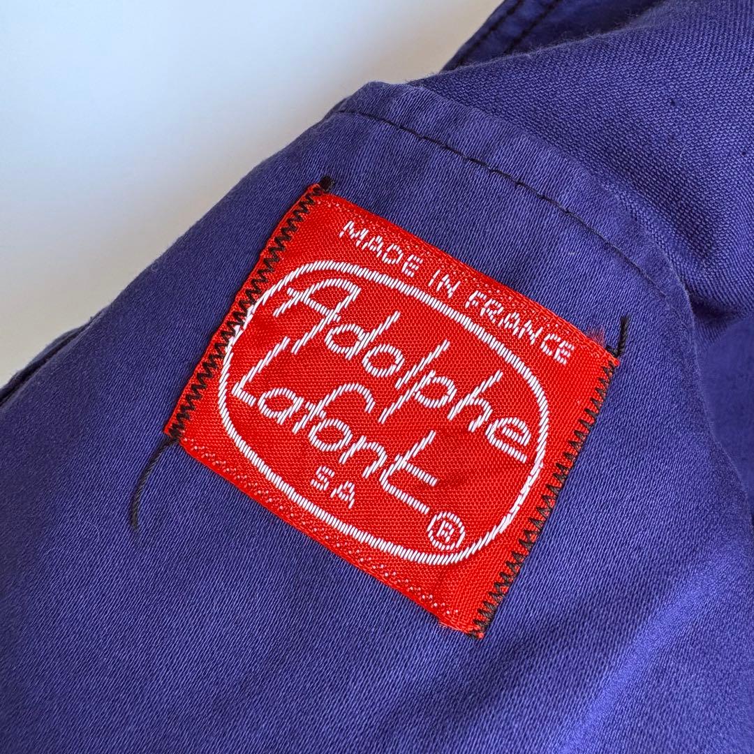 60s フレンチ モールスキンジャケット カバーオール ワークジャケット ブルー