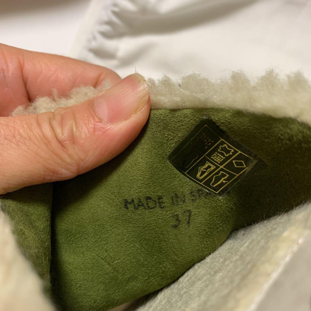 マルジェラ厚底ボアサンダル37