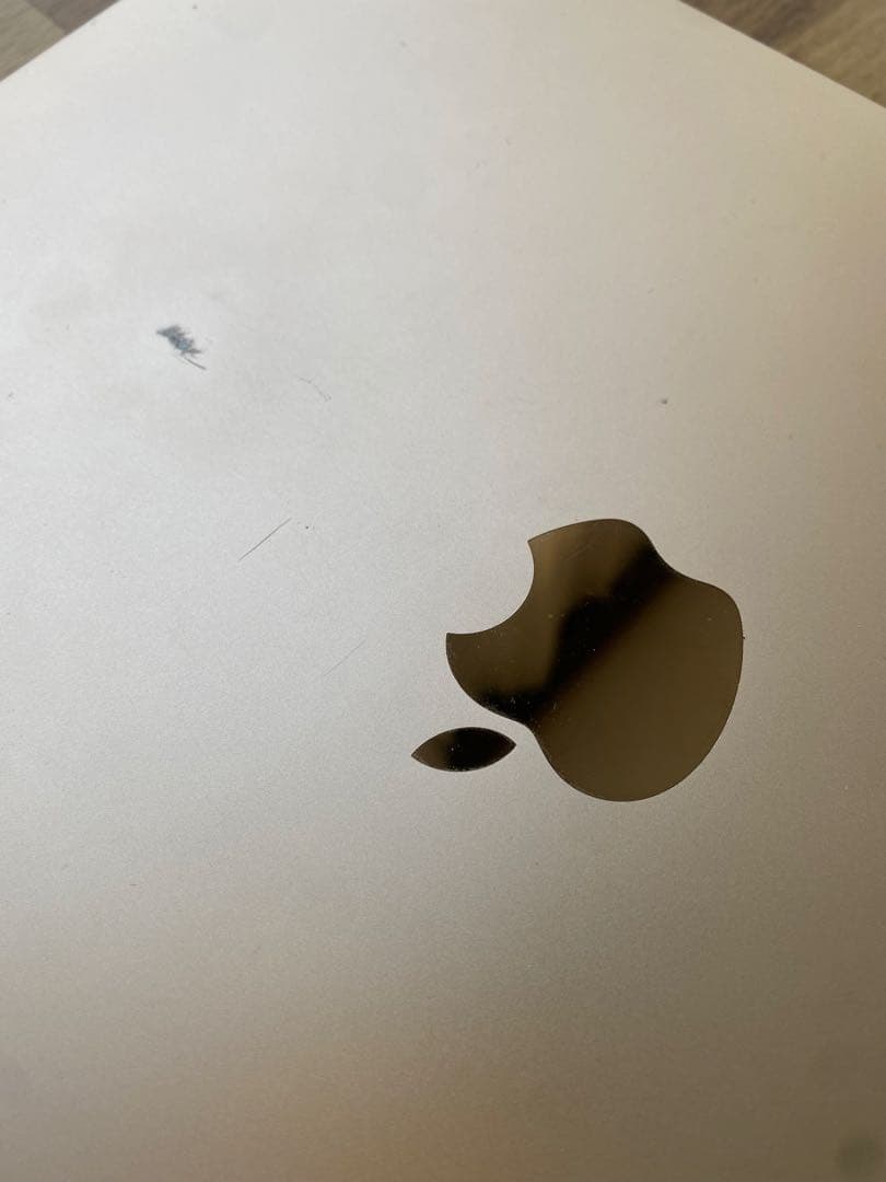 ゴールド MacBook 2017 革ケースつき