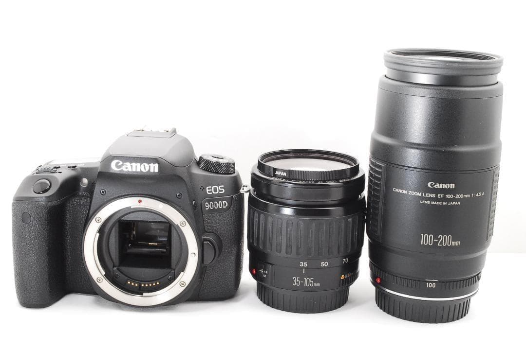 Canon EOS 9000D ダブルレンズセット 一眼レフカメラ スマホ転送