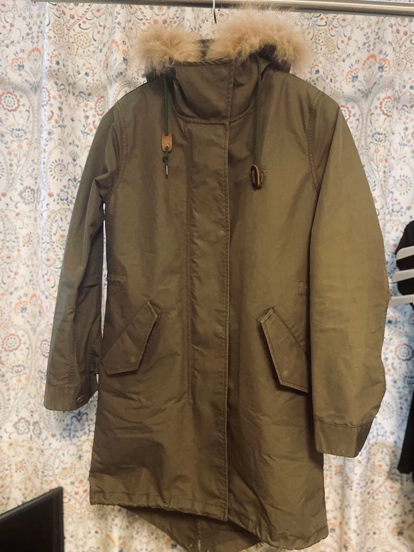 フレッドペリー　モッズコート ユニオンジャックライナー、ファー付き