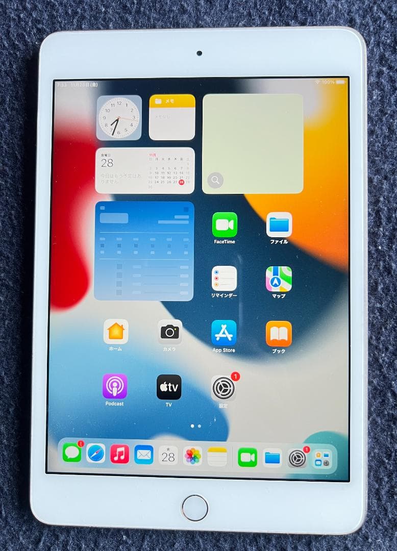 ipad mini 4 silver wi-fi ６４GB バッテリー１００%
