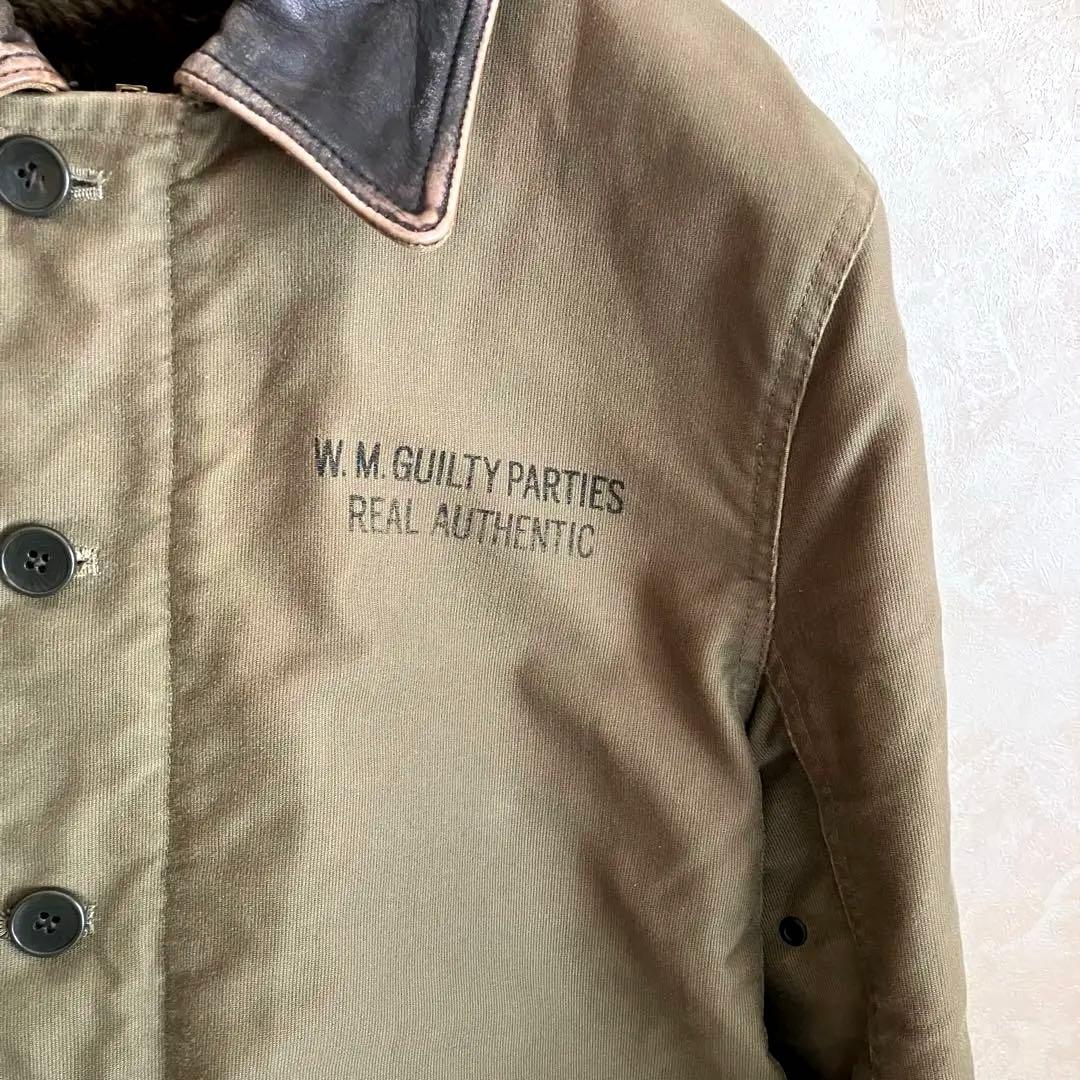 美品 古着 ワコマリア インナーボア N1デッキジャケット