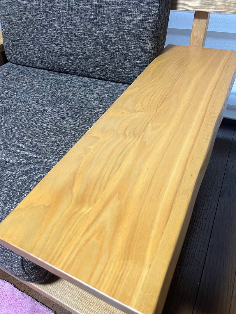 1人掛けソファ 木製フレーム　和室、洋室　OK