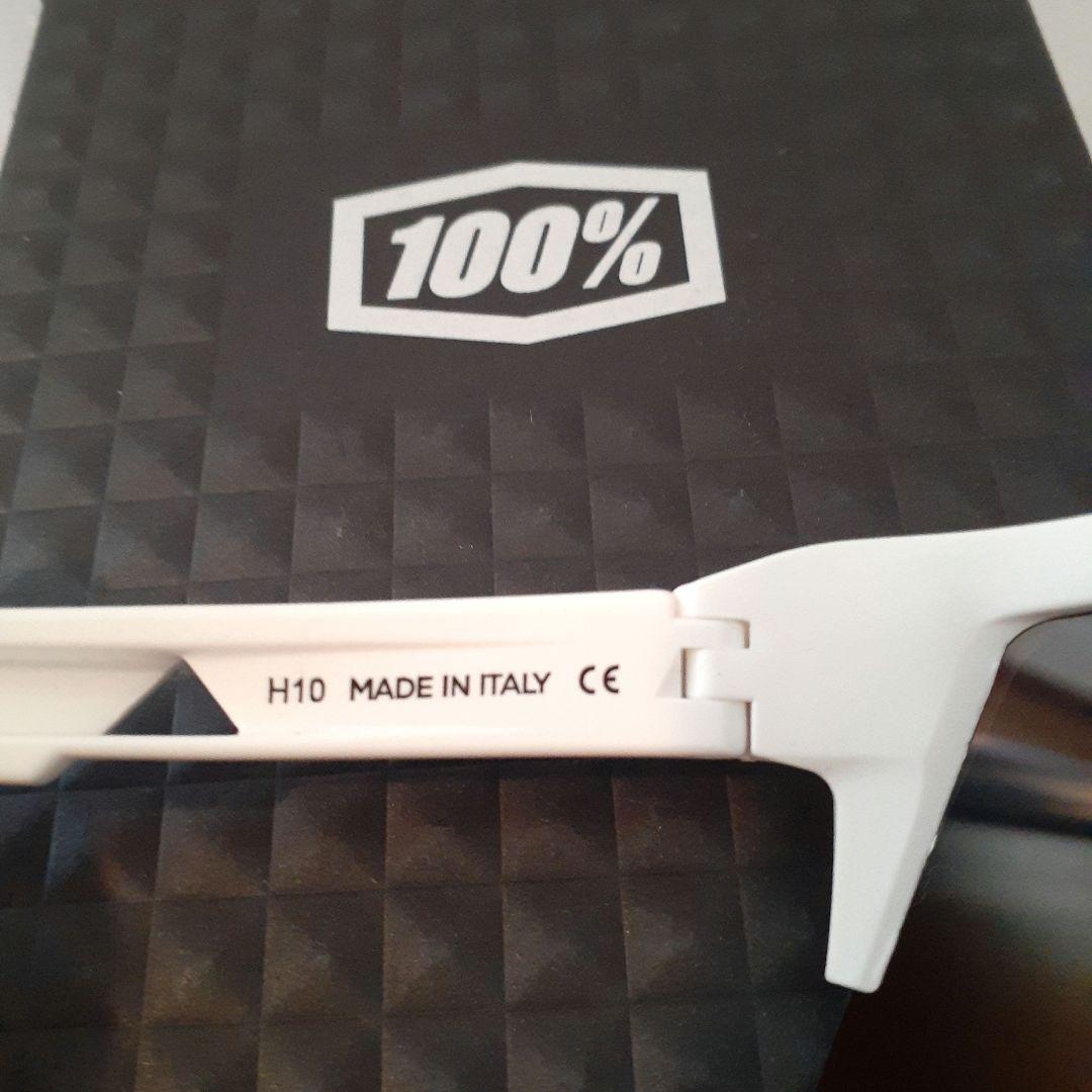 100％ Speedcraft ホワイト ブルー ワンハンドレッド サングラス