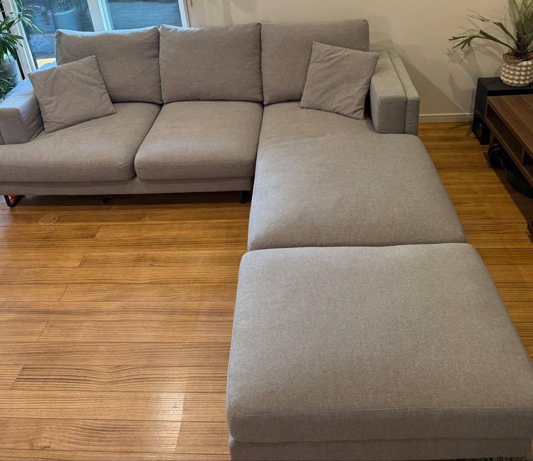 (о´∀`о) 　①Armonia カレット グレー 左L字 ソファベッド