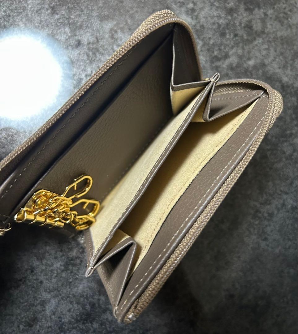 ATAO/アタオ/ベル/キーケース+ミニ財布/グレージュ