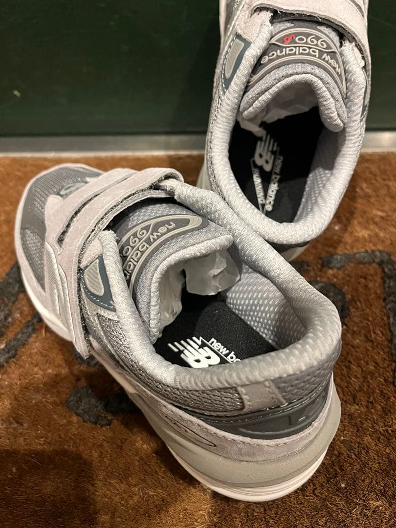 NEW BALANCE 21cm PV990GL6 GRAY 美品 キッズ