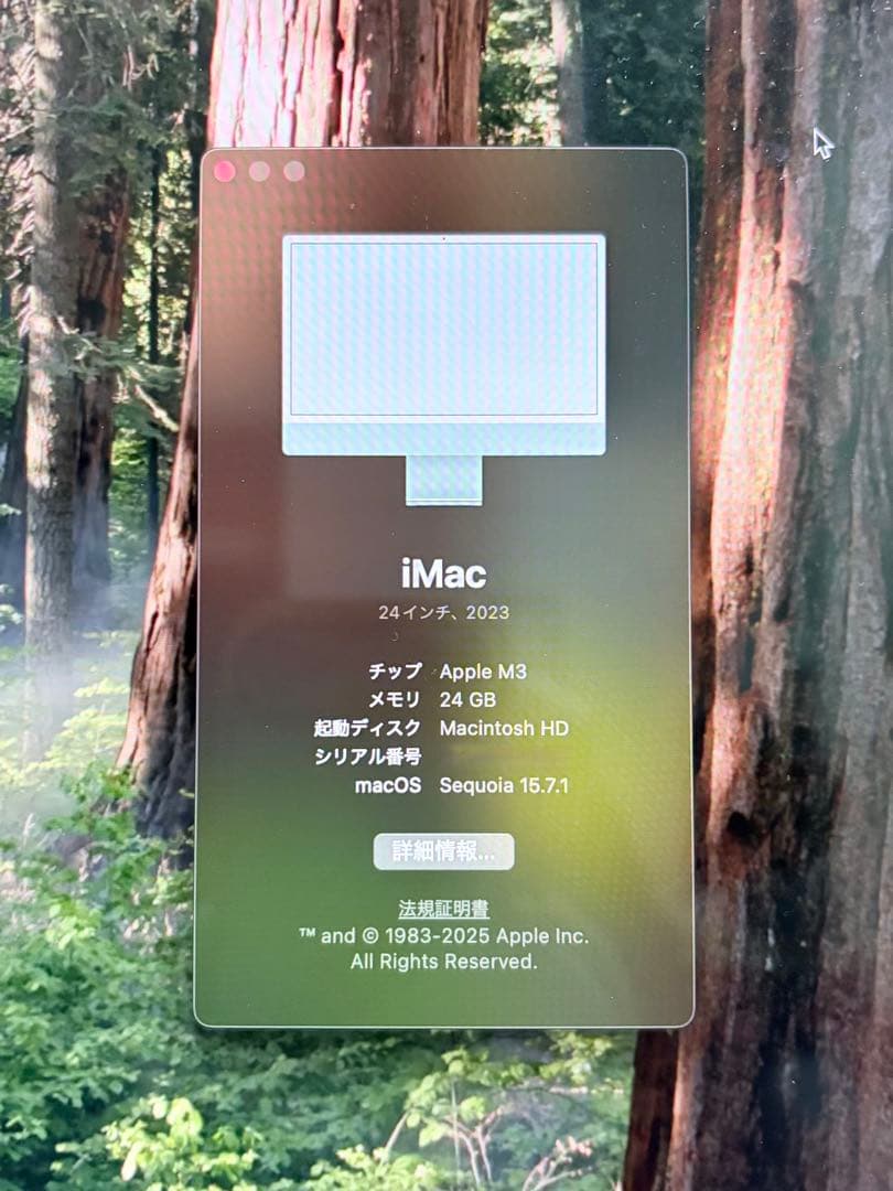 (2月末発送予定) iMac M3 24インチ SSD:1TB メモリ:24GB